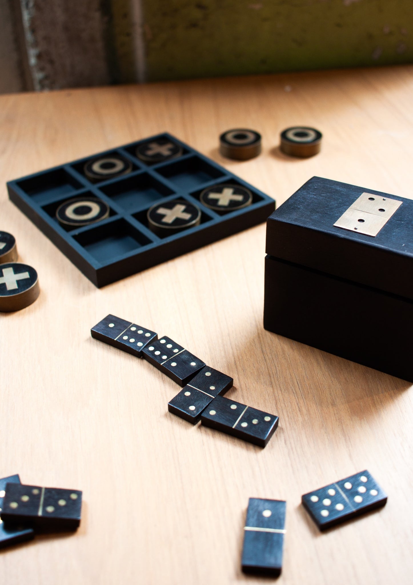 Tic Tac Toe - Resin and Brass