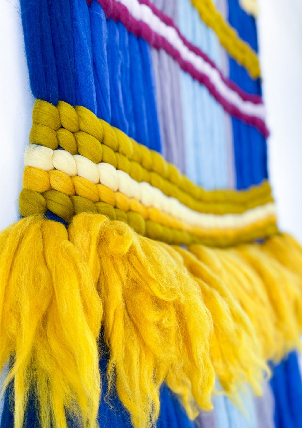 Wool Wall Hanging - The Happy Blue