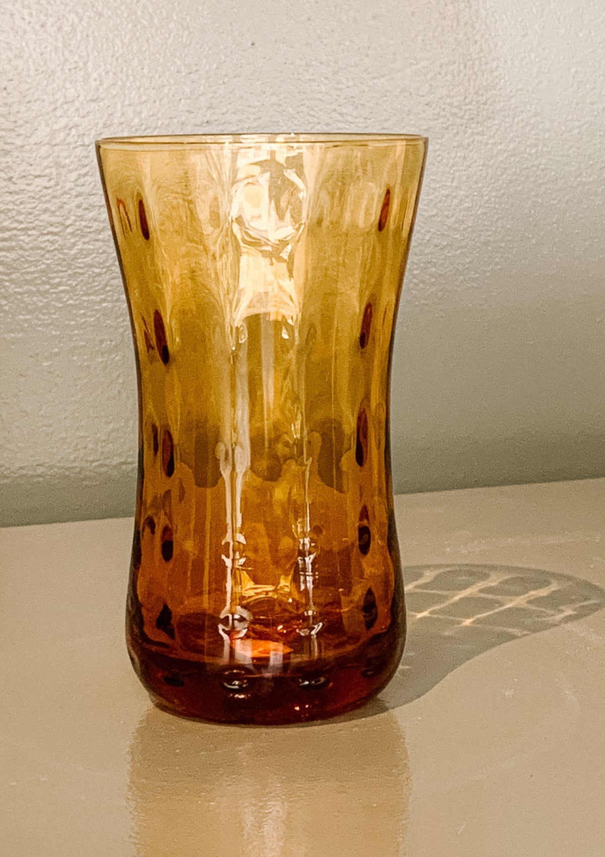 Amber Glass Cups ( Set of 6)