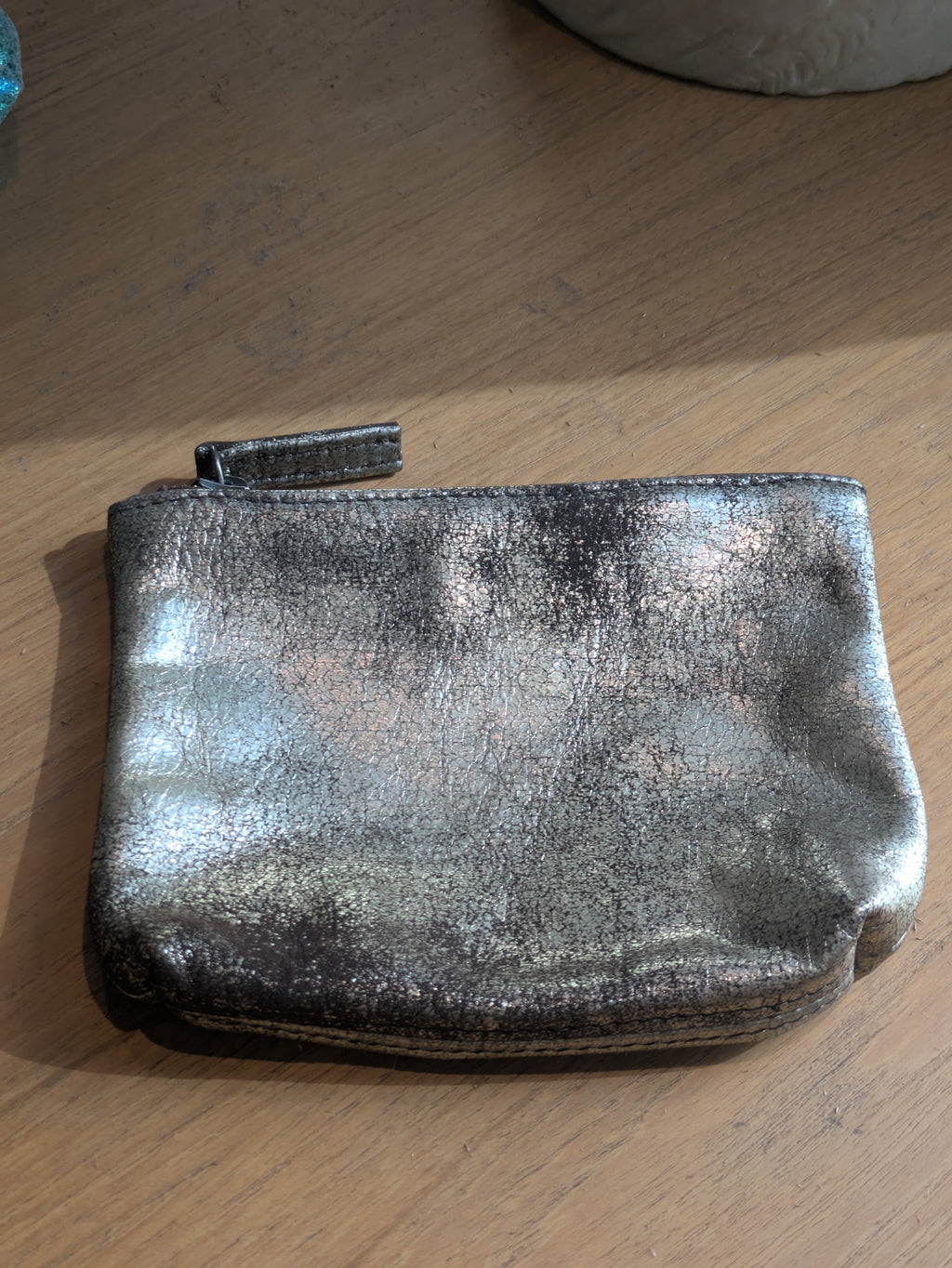 Kim White Small Cosmetic Bags - Metallic