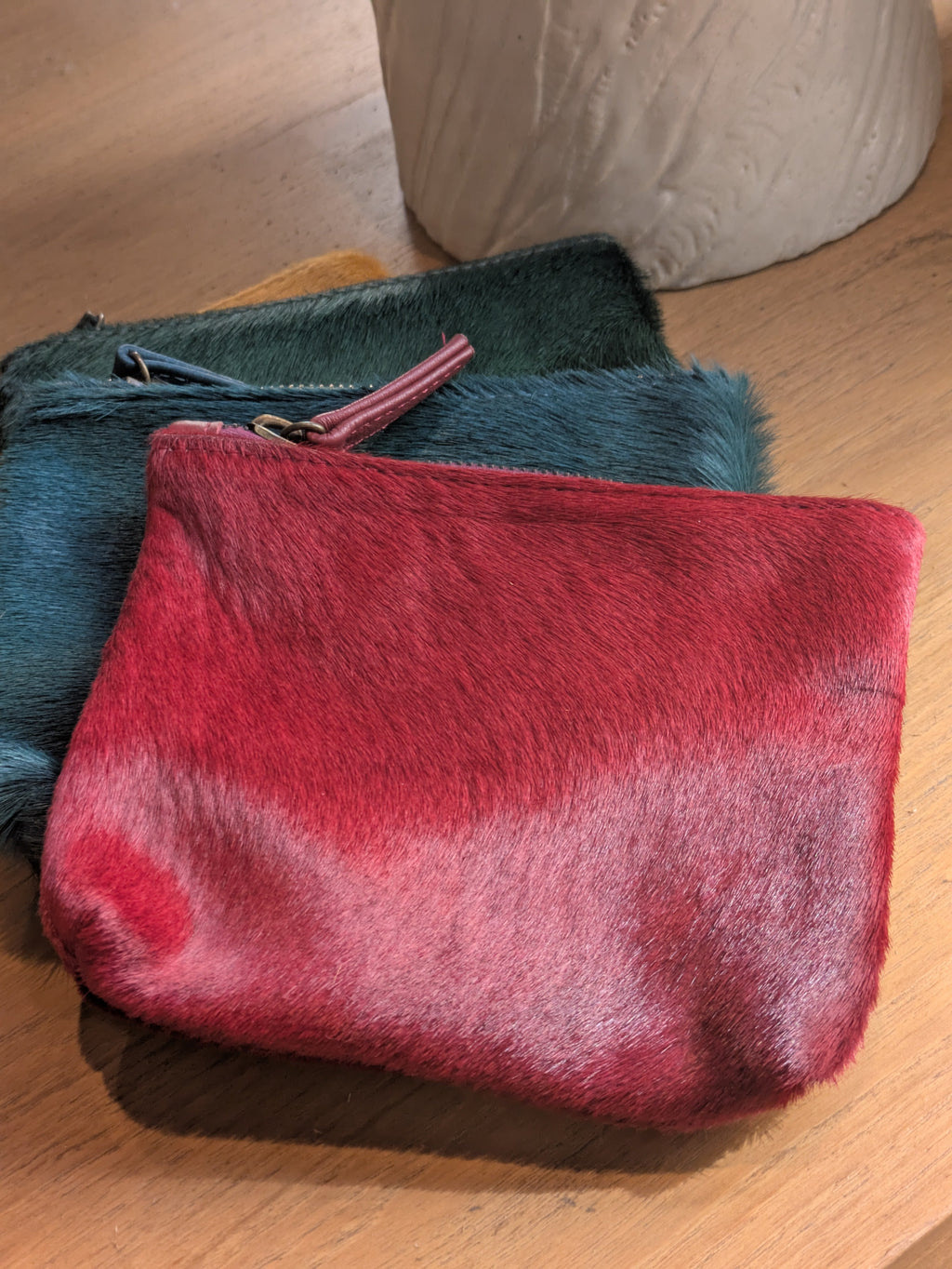 Kim White Small Cosmetic Bags - Solids