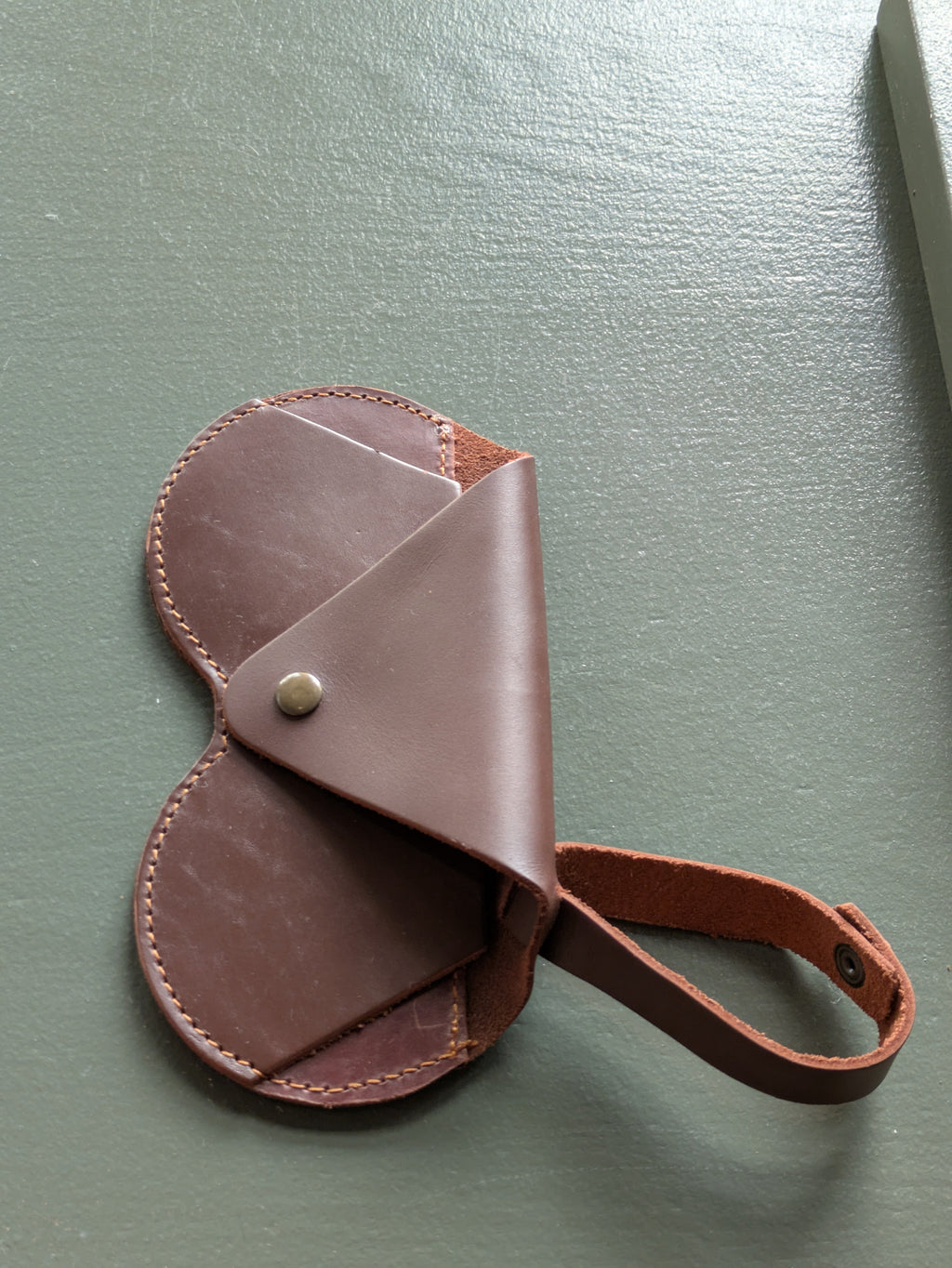 Leather Eye Glasses Case with Belt/Bag Loop