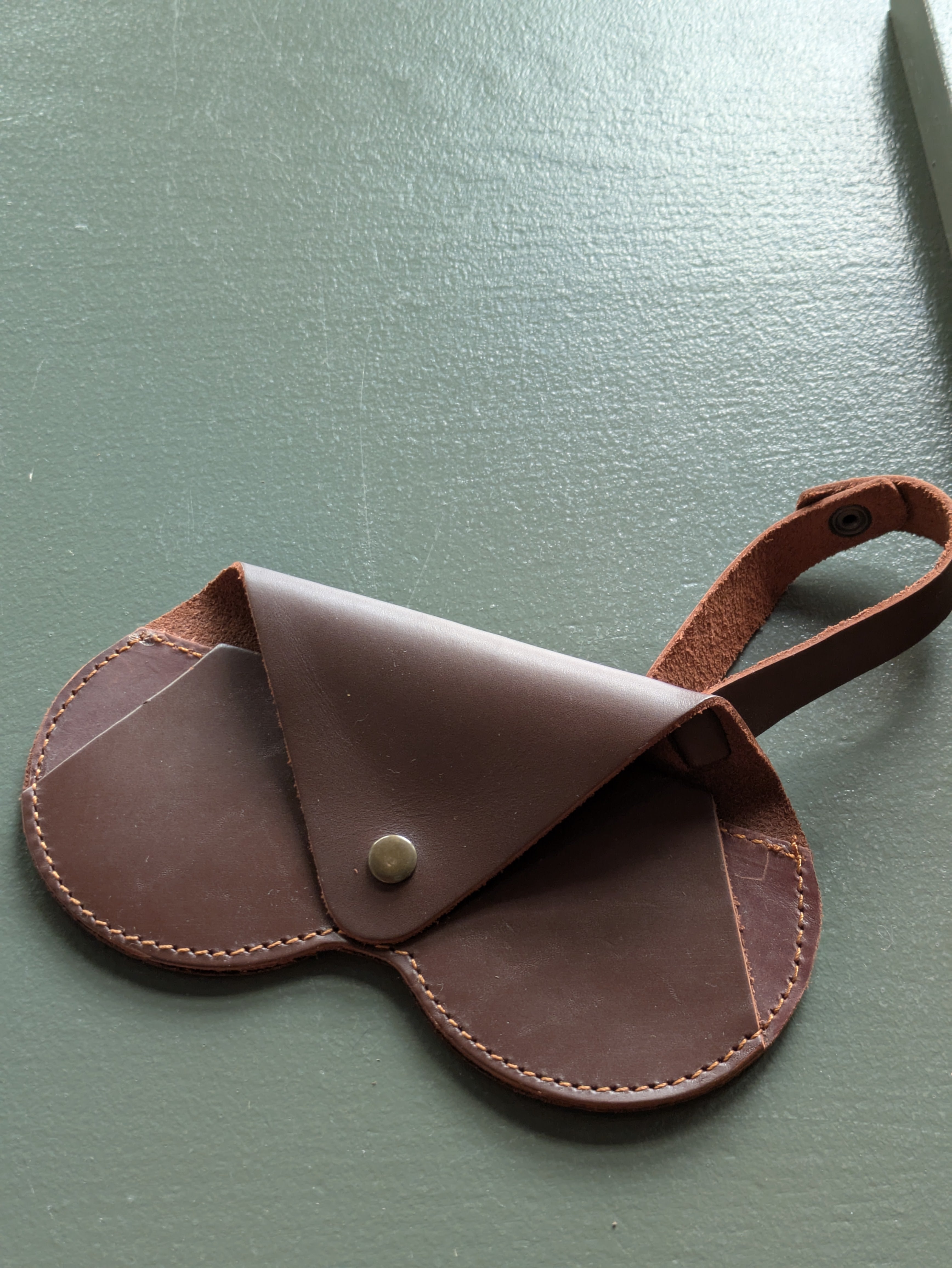 Leather Eye Glasses Case with Belt/Bag Loop