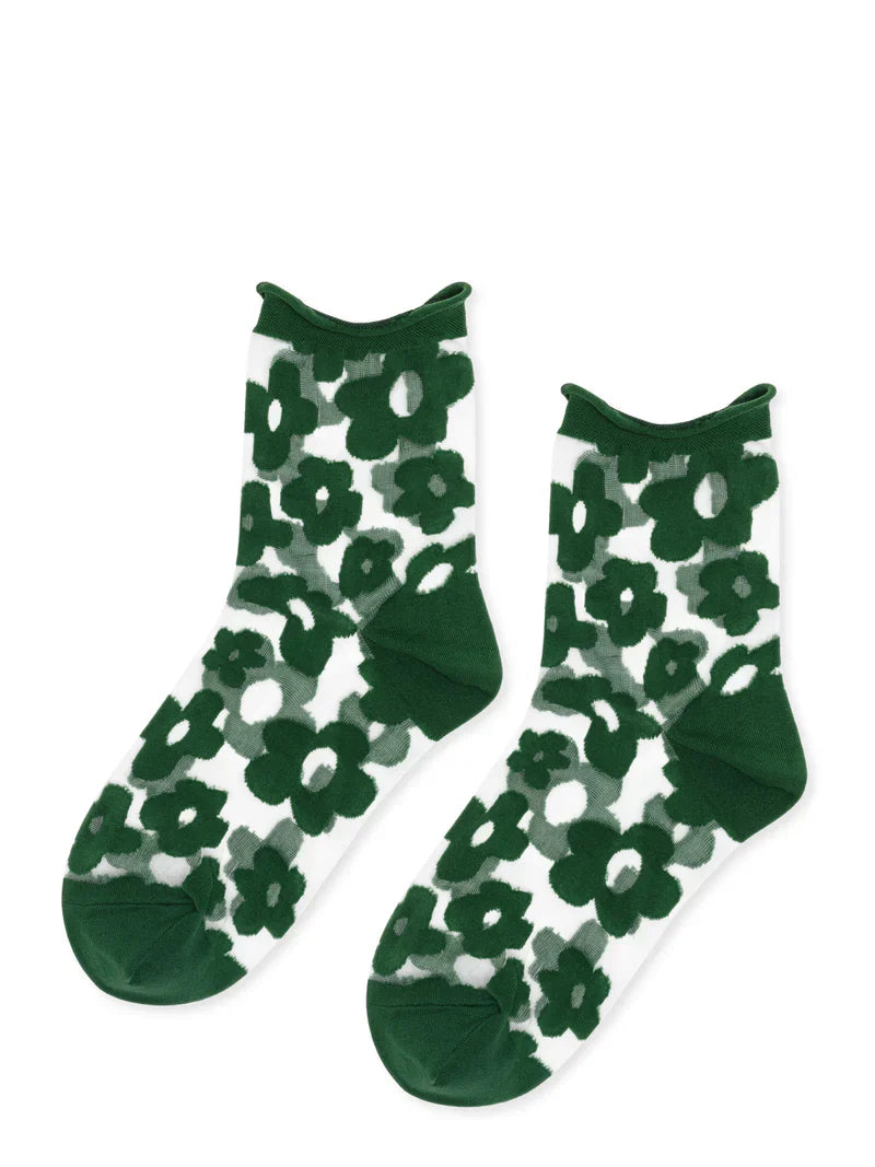 Pop Sheer Short Crew Socks